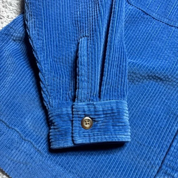 LL Bean Jacket Womens Extra Large Corduroy Button Up Shacket Soft Cozy Outdoors - Picture 4 of 7